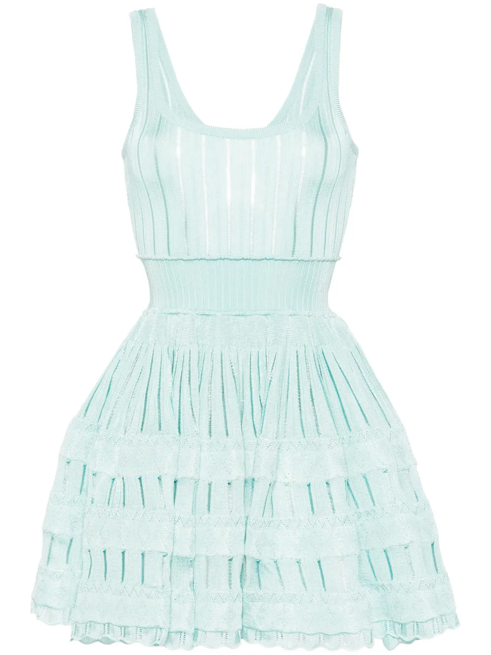 Alaïa Crinoline ribbed minidress | Blue | Image 1