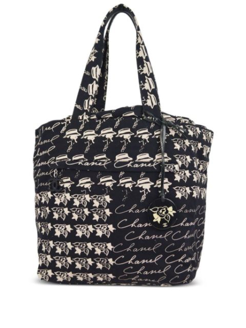 HOT SALE CHANEL Camelia wool tote bag Women