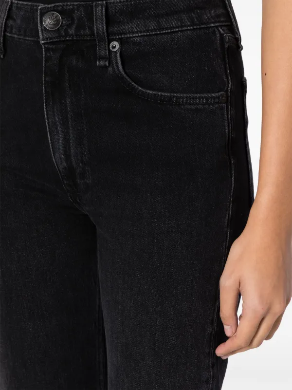 【関税込み】rag & bone ブラック Harlow ストレートジーンズ Rag & Bone Harlow straight-leg Jeans | Black | FARFETCH