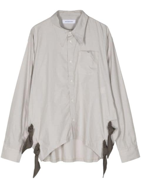 Kiko Kostadinov side-tie long-sleeve shirt