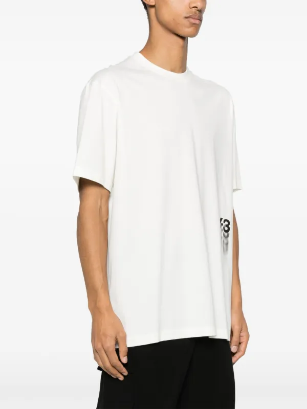 Y-3 GFX SS Cotton T-shirt | White | FARFETCH