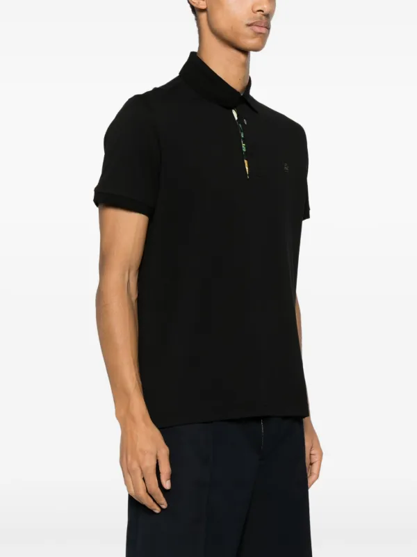 Tシャツ・カットソー ETRO FW24 'Pegaso' polo shirt (MRMD0005AC259 W0001) POLO SHIRT WITH EMBROIDERED PEGASO | Polo Shirts | ETRO