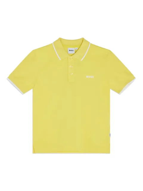 BOSS Kidswear logo-print polo shirt