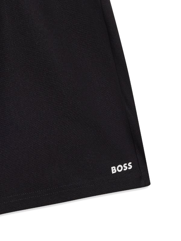 BOSS Kidswear logo-print cotton shorts set - White