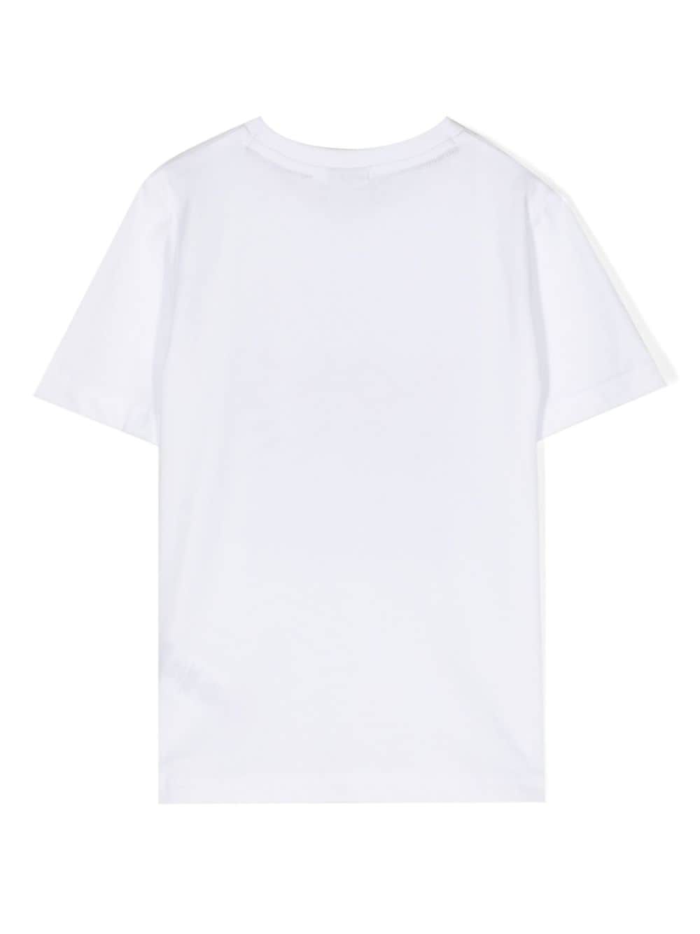 Shop Bosswear Logo-print Jersey T-shirt In White