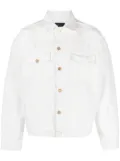 Purple Brand P027 textured shirt jacket - White