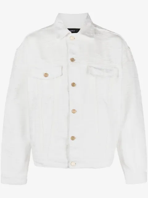 Purple Brand P027 textured shirt jacket