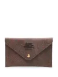 ETRO Pegaso paisley-jacquard wallet - Brown