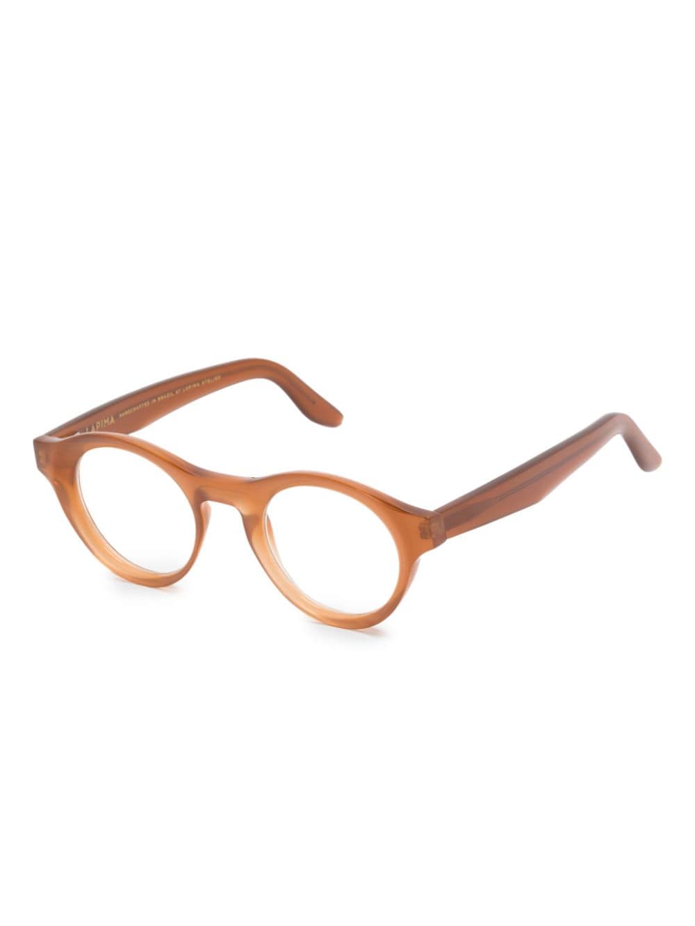 Shop Lapima X Collection Luca Oval-frame Glasses In Brown
