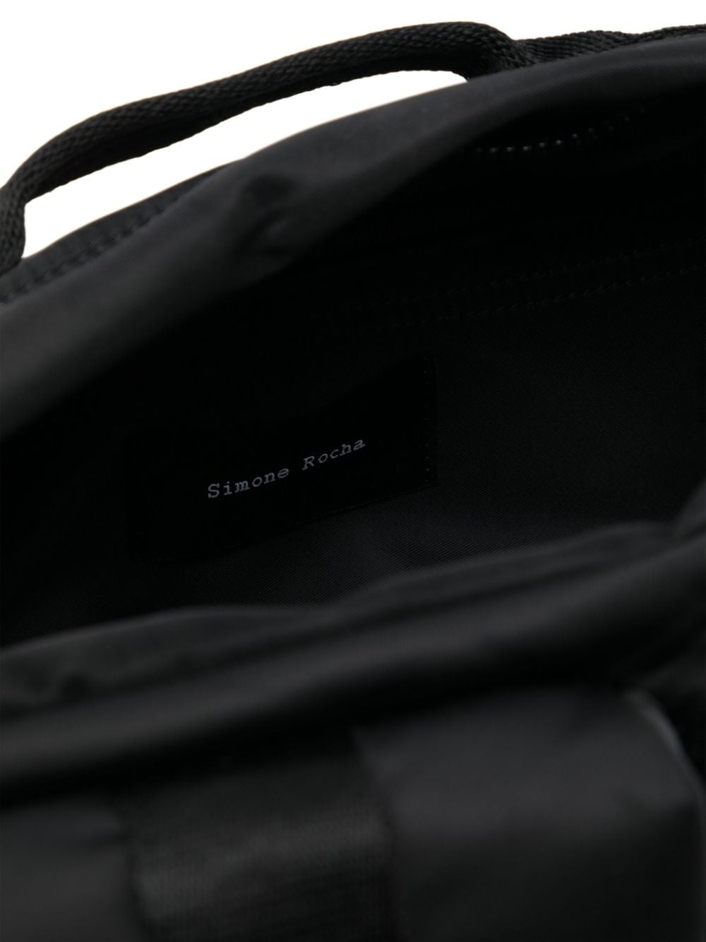 Shop Simone Rocha Embellished Bow Messenger Bag In Black