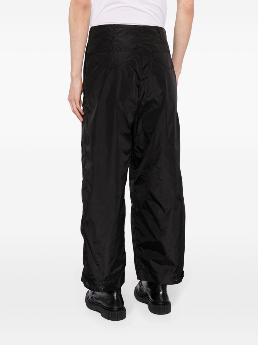 Shop Simone Rocha High-waisted Cropped Trousers In Black