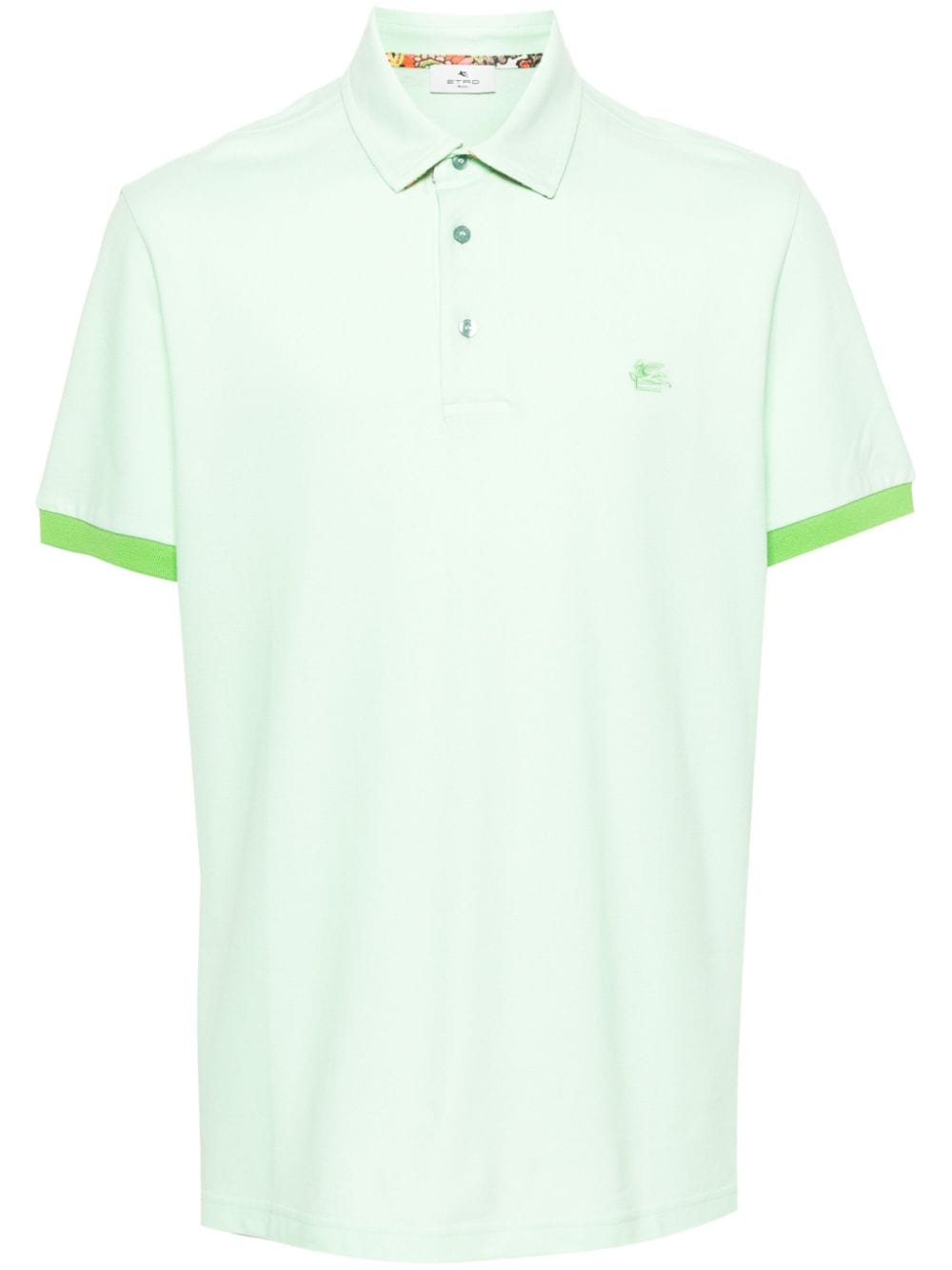 ETRO Katoenen T-shirt met logoprint Groen