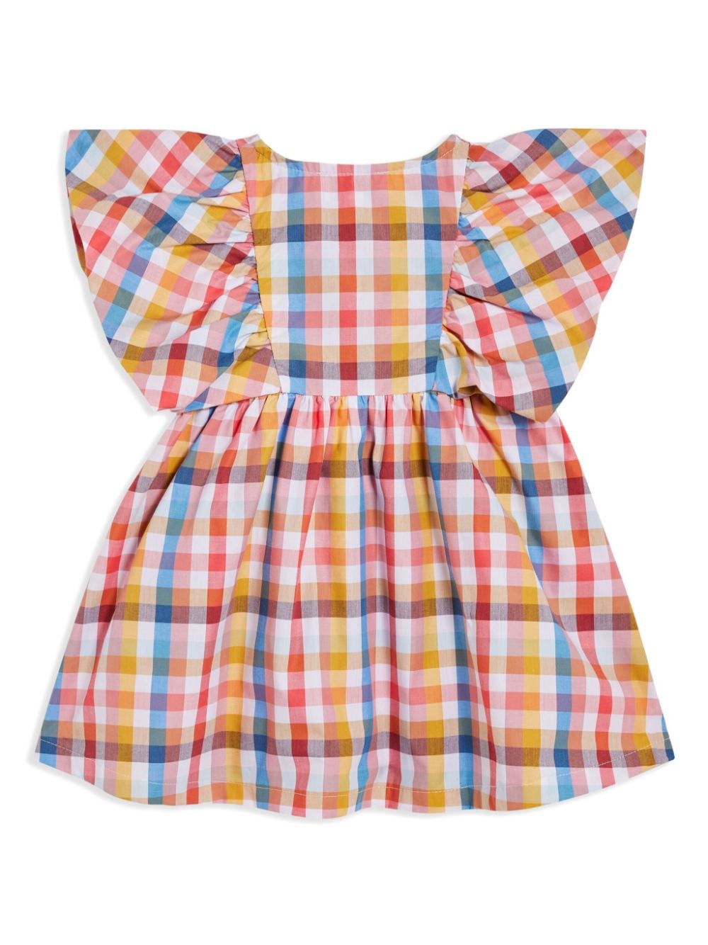 Image 2 of Kenzo Kids checked ruffled dress