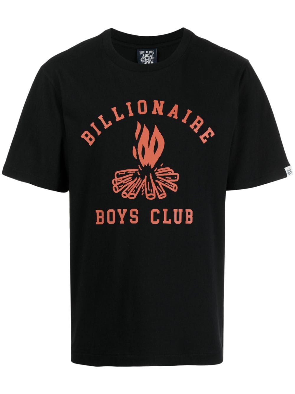 billionaire boys club t-shirt en coton à logo imprimé - noir