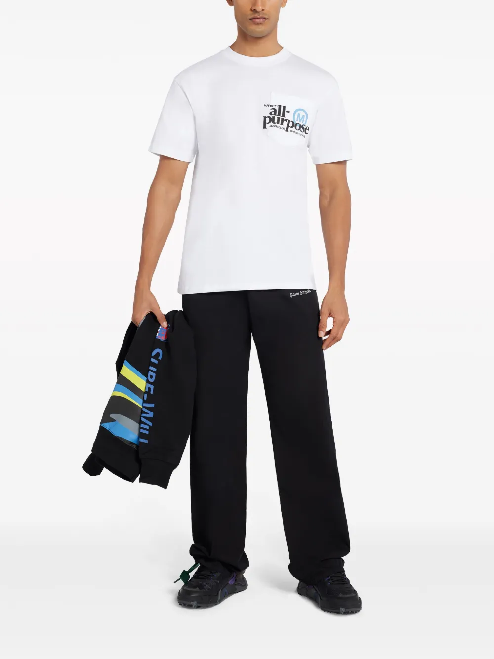 MARKET Katoenen T-shirt - Wit