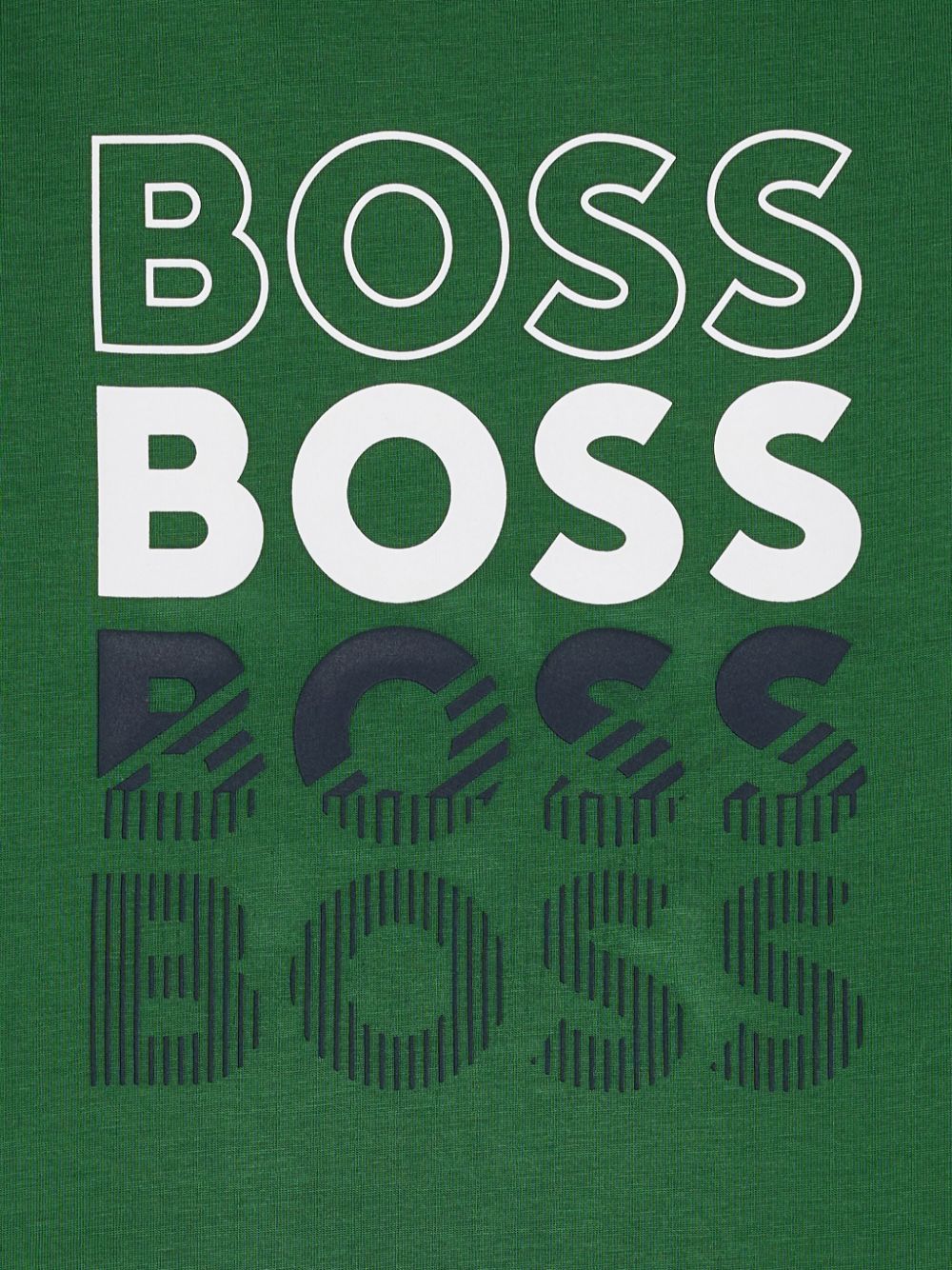 BOSS Kidswear T-shirt met logo Groen