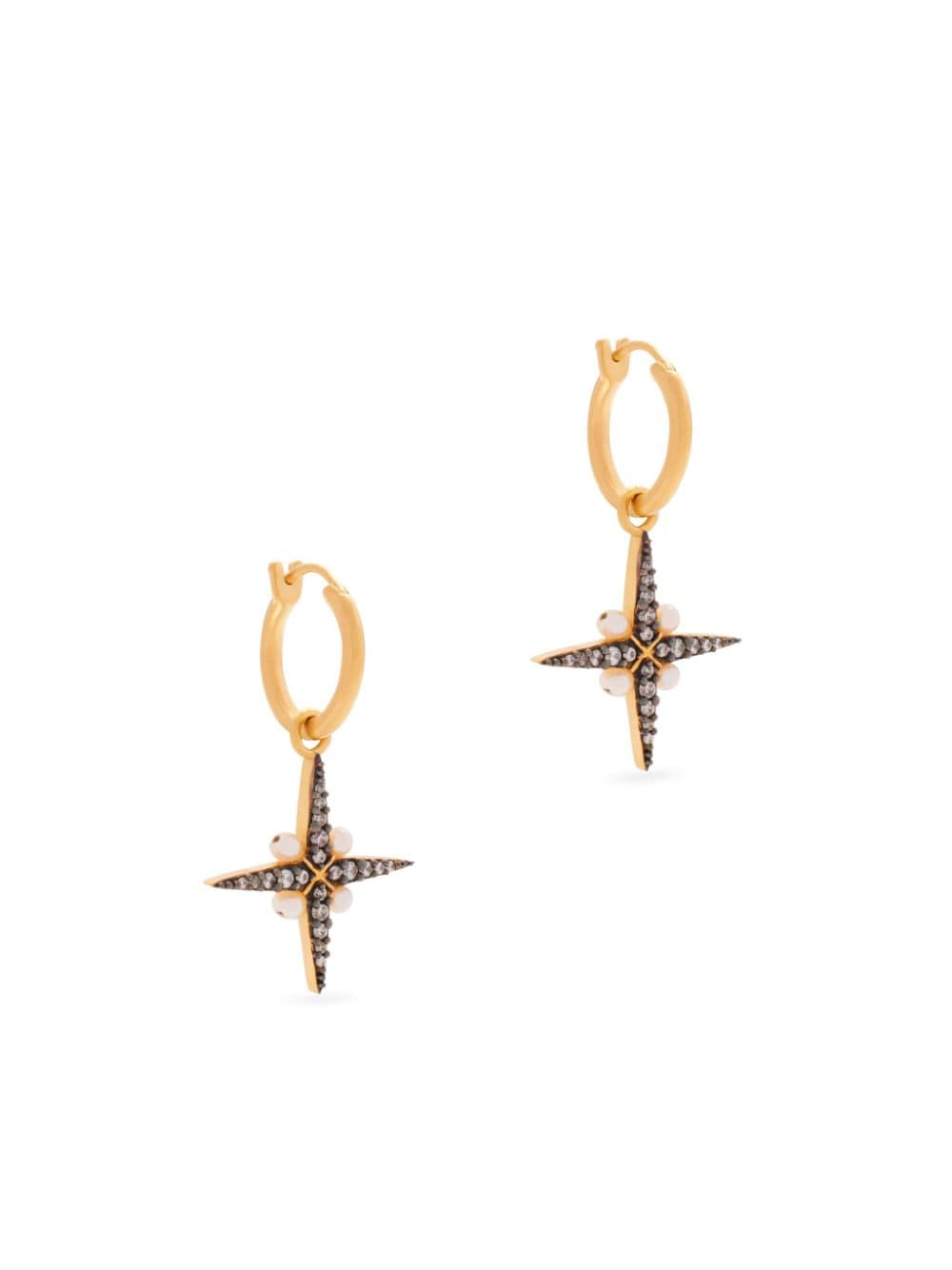 Missoma x Harris Reed North Star Pearl Hoop Earrings - Farfetch