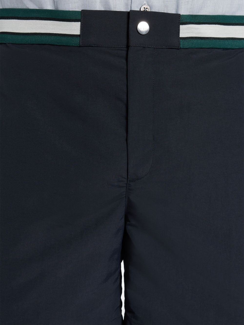Shop Che Striped-waistband Deck Shorts In Black