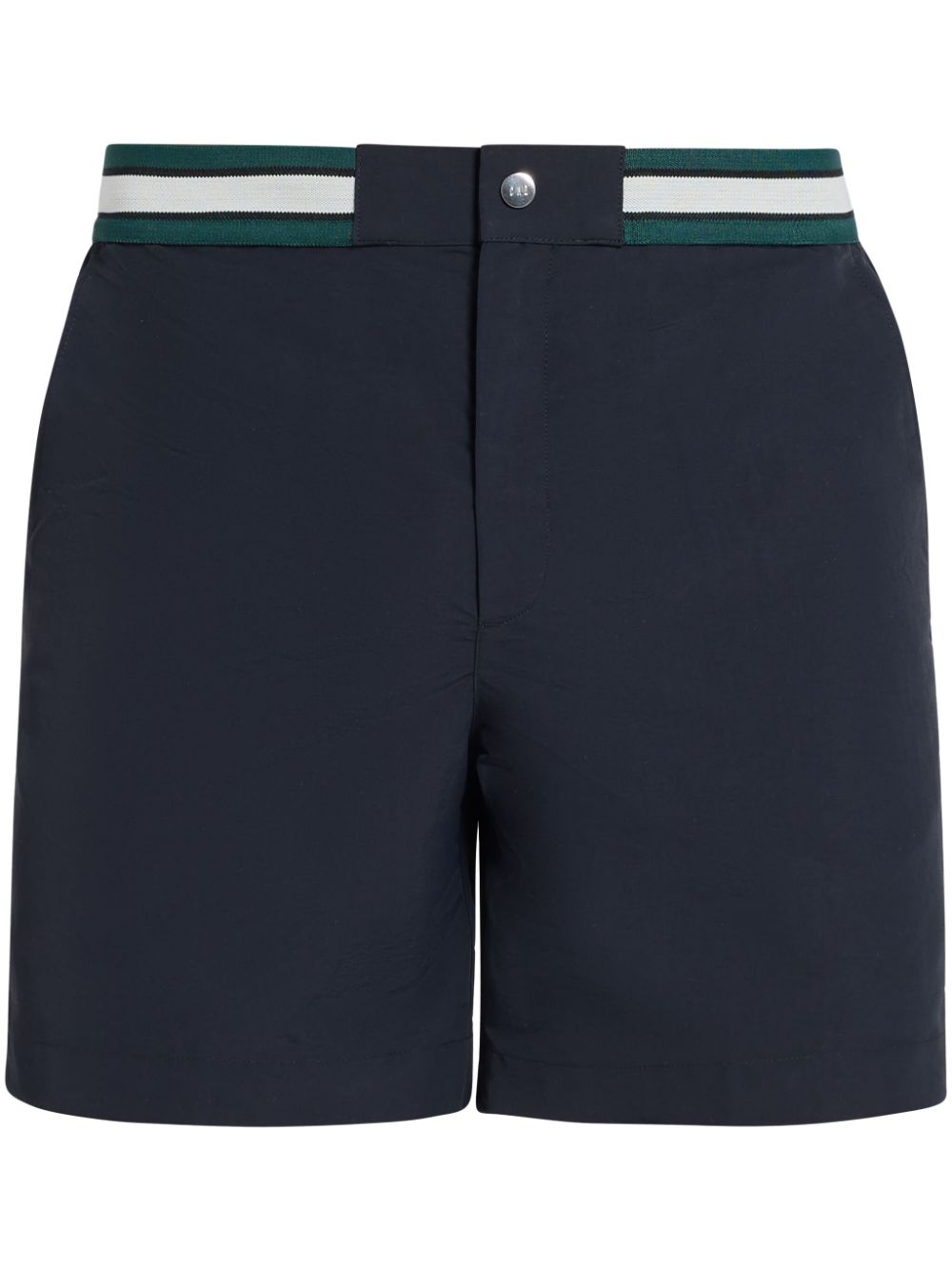striped-waistband deck shorts