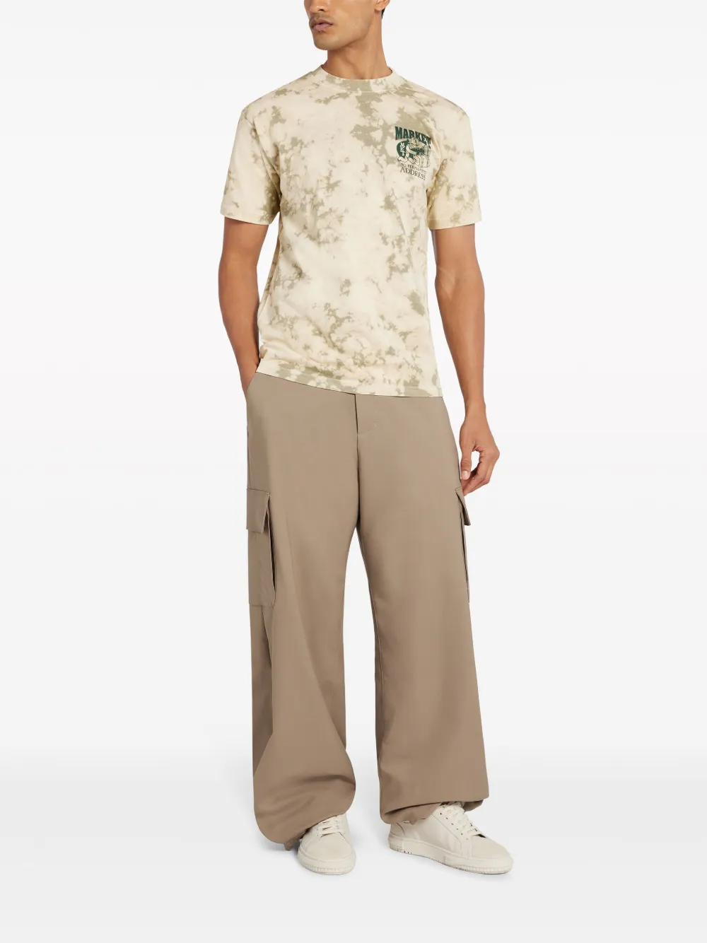 MARKET Katoenen T-shirt - Beige