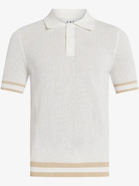 CHÉ open-knit cotton polo shirt