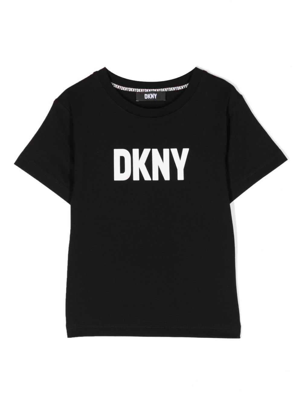 Dkny Kids' Logo-print Cotton T-shirt In Blue