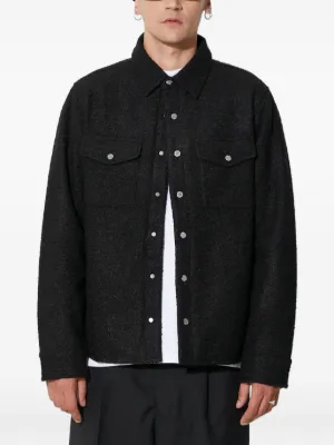 3月22日値下げ！ネイバーフッド　オンブレーシャツジャケット Neighborhood Souvenir シャツジャケット | ブラック | FARFETCH JP