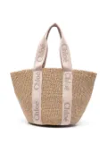 Chloé large Woody tote bag - Neutrals