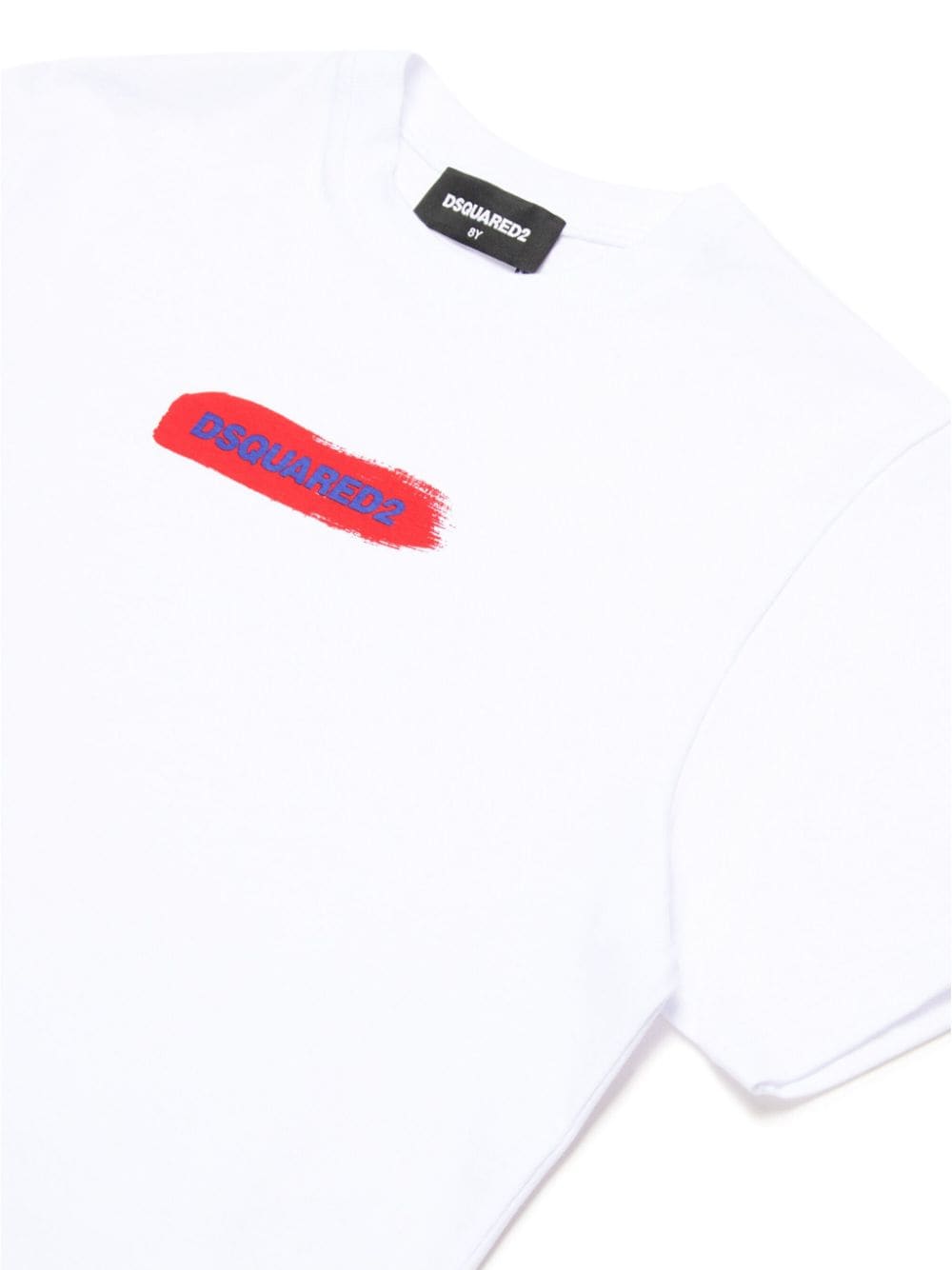 Shop Dsquared2 Logo-print Cotton T-shirt In White