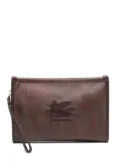 ETRO Essential paisley-print clutch bag - Brown