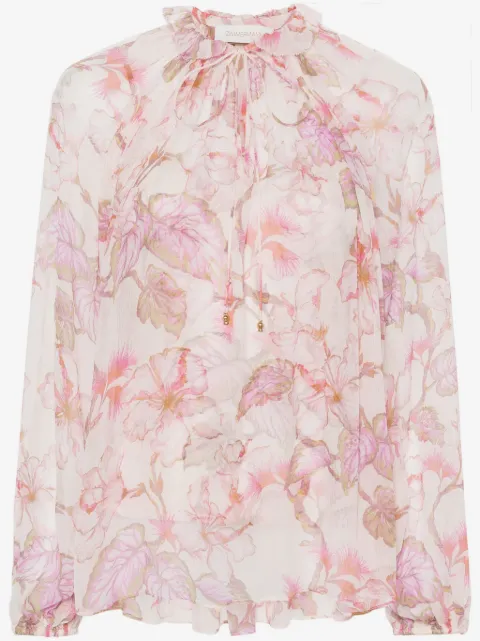ZIMMERMANN Matchmaker Billow floral-print blouse