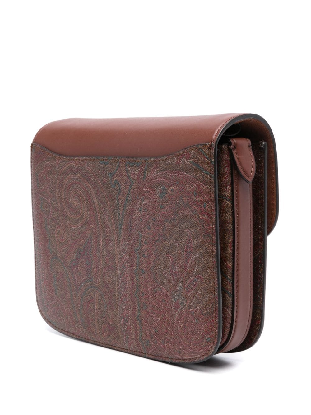 Shop Etro Large Essential Cross Body Bag In Brown