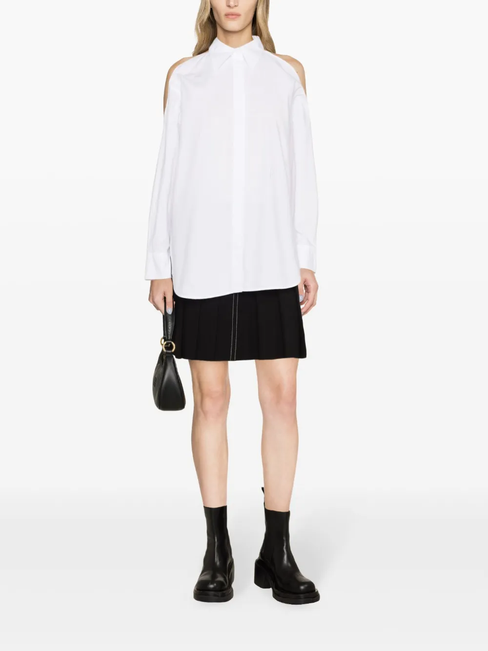 PINKO Blouse met open schouder - Wit