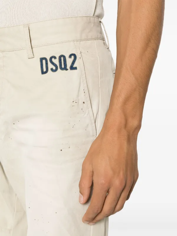 DSQUARED2 Sexy Cotton Chino Trousers | Neutrals | FARFETCH