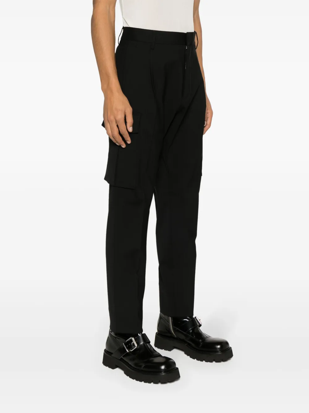 DSQUARED2 Broek met toelopende pijpen Zwart