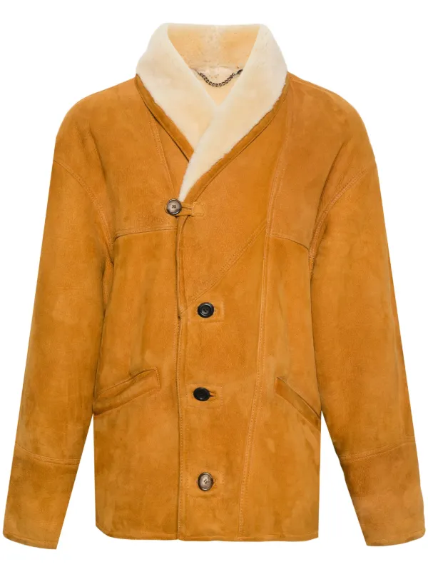 Orange suede coat deals