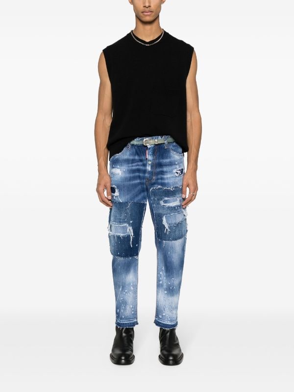 Dsquared2 Big Brother Patchwork Jeans - Farfetch