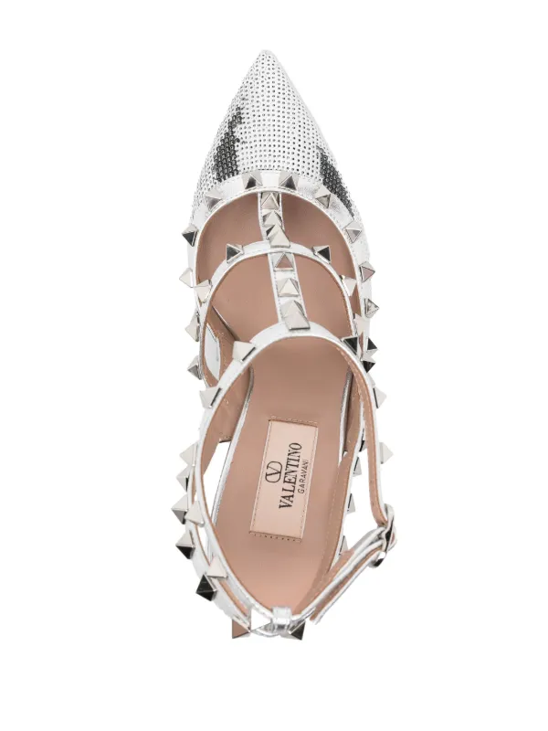 Valentino shoes silver hot sale