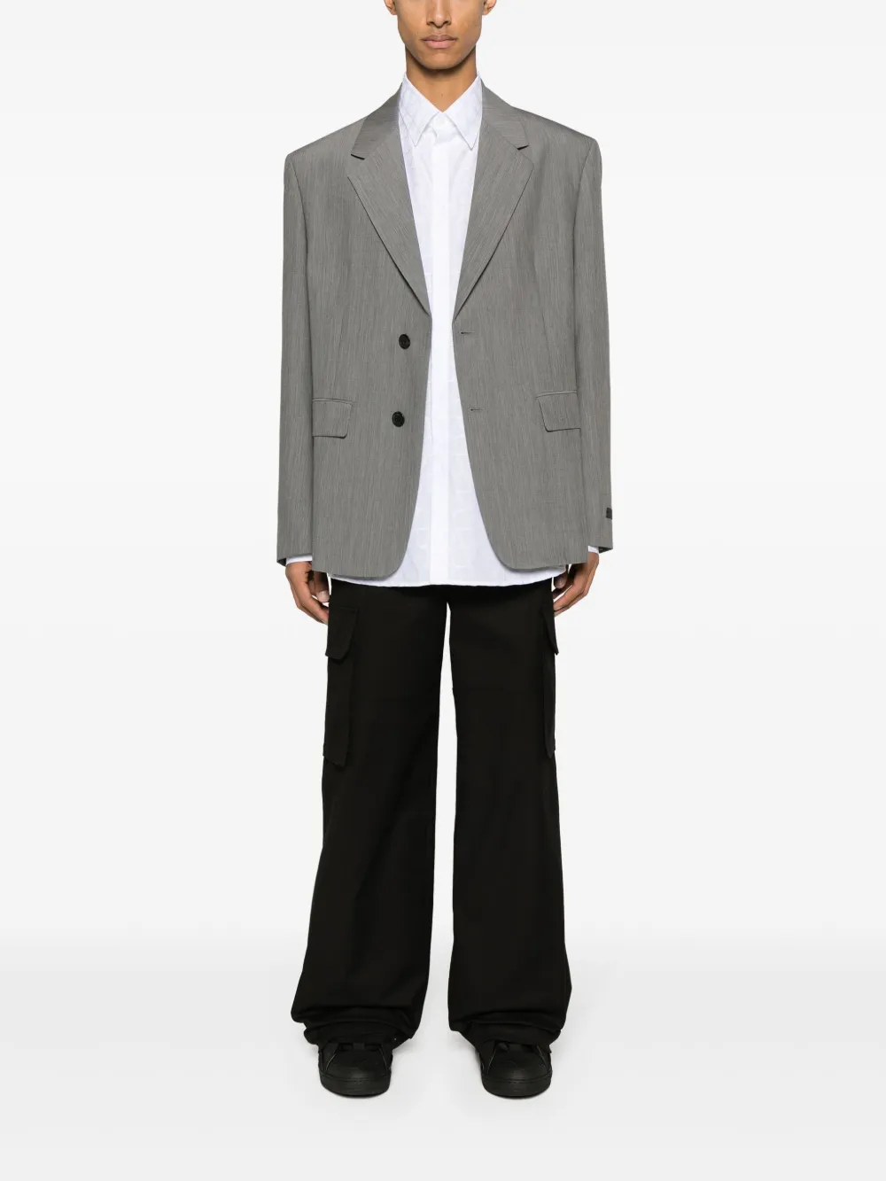 Valentino Garavani Katoenen straight cargo broek - Zwart