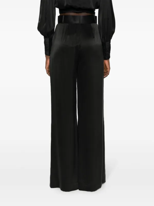 ZIMMERMANN Belted wide leg Trousers Farfetch
