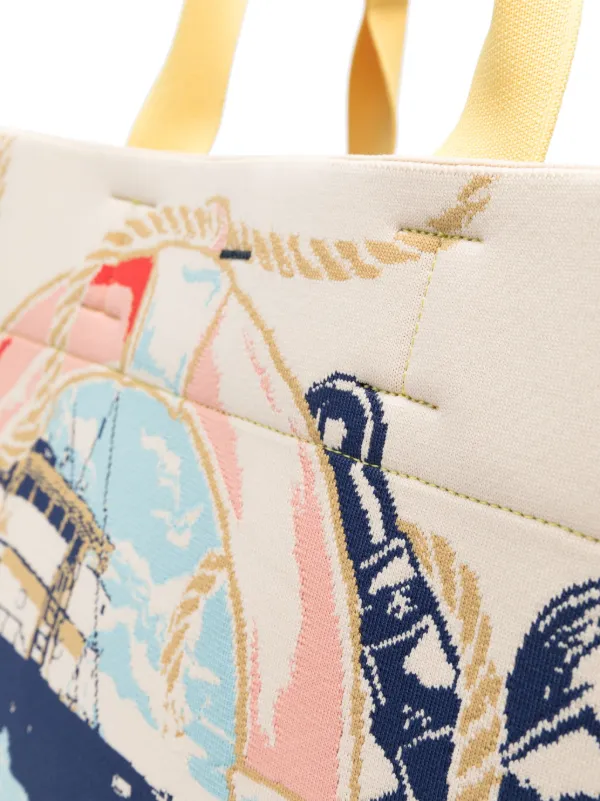 ZIMMERMANN Nautical Map Jacquard Tote Bag Farfetch