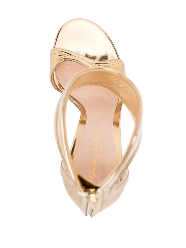 Gianvito rossi metallic sandals clearance