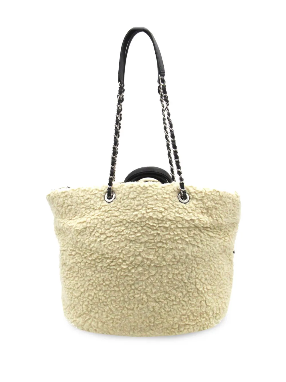 CHANEL Pre-Owned 2018-2019 grote Coco Neige shopper - Wit