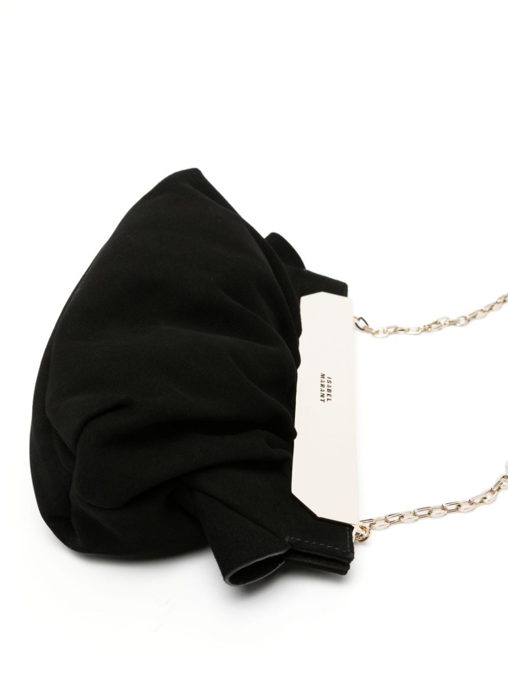 Shop Isabel Marant Small Luz Suede Crossbody Bag In Black