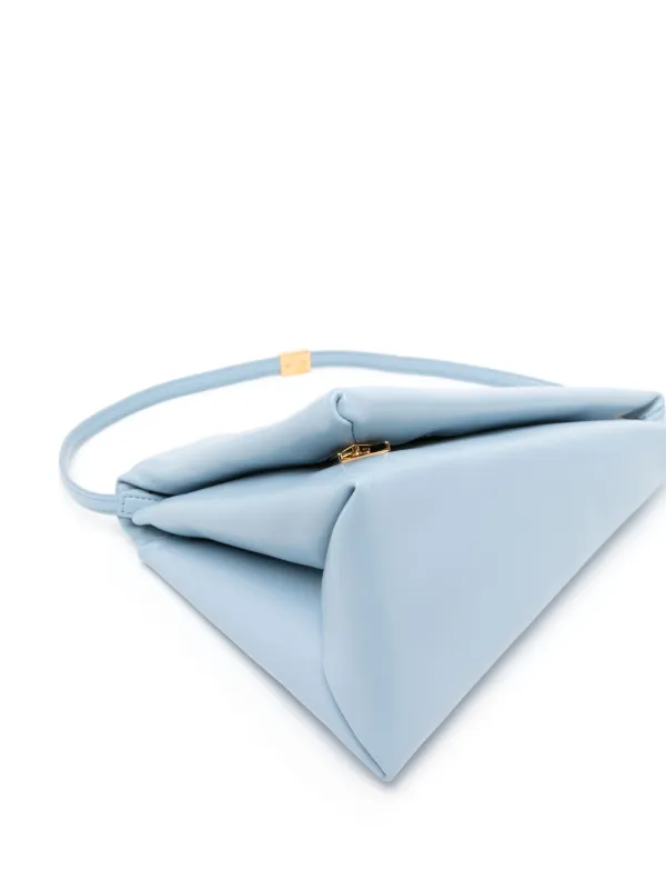 MARNI PRISMA プリズマ トライアングルレザーバッグ ホワイト Marni Prisma Triangle レザーバッグ | ブルー | FARFETCH JP