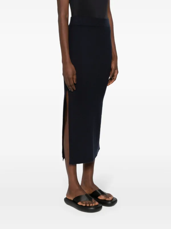 【Lisa Yang】 Ronja high-riseカシミヤミディスカート Lisa Yang The Ronja Cashmere Midi Skirt | Blue | FARFETCH TR