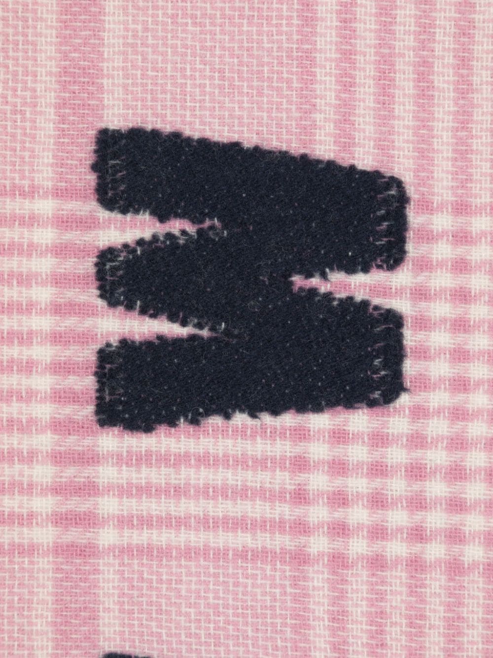 Shop Marni Check Wool Scarf In Pink