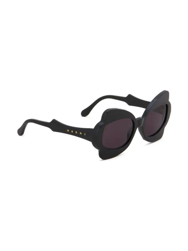 Marni Eyewear オーバーサイズ サングラス | ブラック | FARFETCH JP