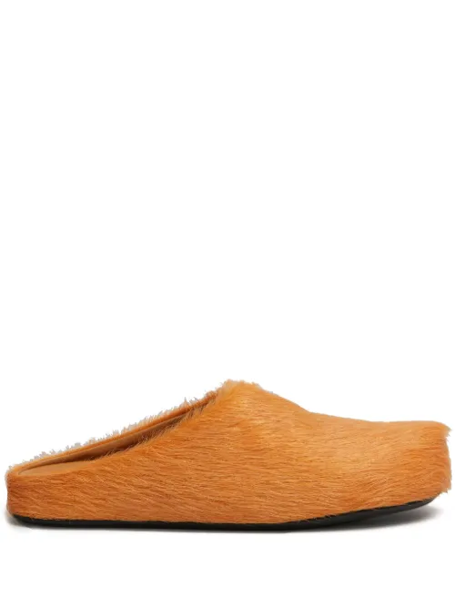 Chaussons Fussbett en raphia - Marni - Modalova