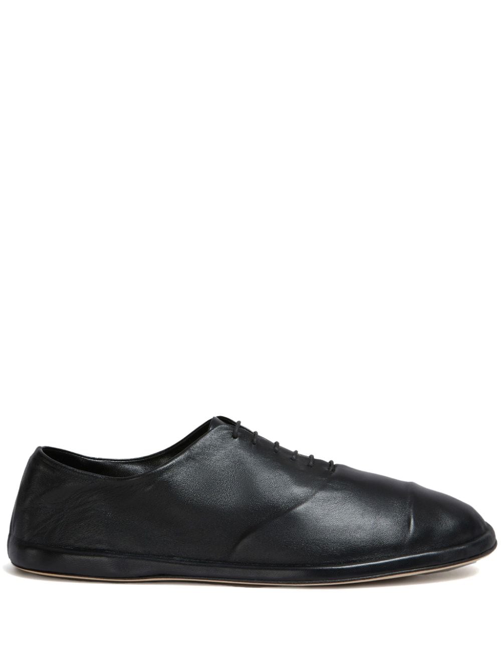 Marni Leather Oxford Shoes In Black